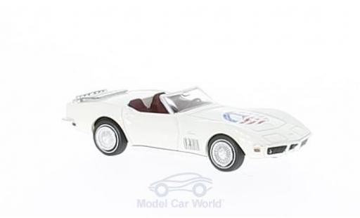 Miniature Chevrolet Corvette C3 1/87 Brekina C3 Cabriolet blanche/Dekor Peace Chevrolet Corvette C3 1/87 Brekina C3 Cabriolet blanche/Dekor Peace miniature