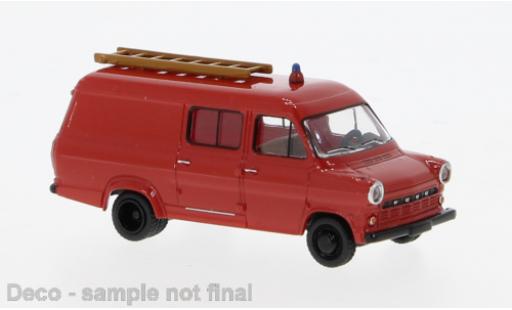 Miniature Ford Transit 1/87 Brekina rouge/noire Feuerwehr 1970 1:87 Ford Transit 1/87 Brekina rouge/noire Feuerwehr 1970 1:87 miniature