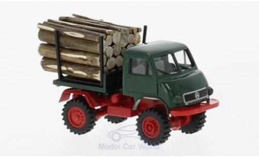 Miniature Mercedes Unimog 1/87 Brekina 402 mit Holzladung Mercedes Unimog 1/87 Brekina 402 mit Holzladung miniature