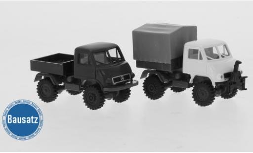 Miniature Mercedes Unimog 1/87 Brekina 402 Sortiment zum Bau von 2 Modellen 1950 Mercedes Unimog 1/87 Brekina 402 Sortiment zum Bau von 2 Modellen 1950 miniature