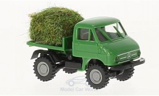 Miniature Mercedes Unimog 1/87 Brekina 411 mit Heuladung Mercedes Unimog 1/87 Brekina 411 mit Heuladung miniature