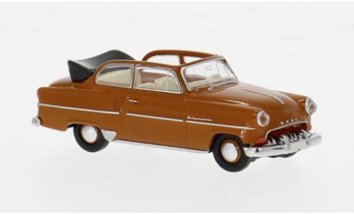 Miniature Opel Olympia 1/87 Brekina Cabrio marron 1954 1:87 Opel Olympia 1/87 Brekina Cabrio marron 1954 1:87 miniature