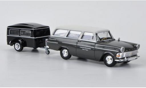 Miniature Opel Rekord 1/87 Brekina PII avec Westfalia-Bestattungsanhänger Opel Rekord 1/87 Brekina PII avec Westfalia-Bestattungsanhänger miniature