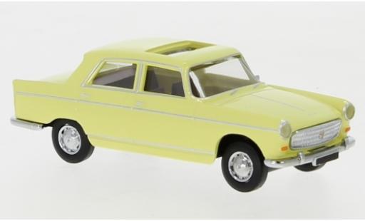 Miniature Peugeot 404 1/87 Brekina jaune 1961 toit ouvrant ouvert Peugeot 404 1/87 Brekina jaune 1961 toit ouvrant ouvert miniature