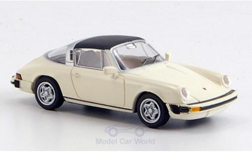 Miniature Porsche 911 1/87 Brekina G-Modell Targa abnehmbares Dach blanche Porsche 911 1/87 Brekina G-Modell Targa abnehmbares Dach blanche miniature
