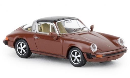 Miniature Porsche 930 Targa 1/87 Brekina 911 G targa marron 1976 TD Porsche 930 Targa 1/87 Brekina 911 G targa marron 1976 TD miniature