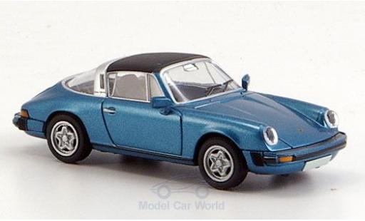 Miniature Porsche 911 1/87 Brekina Targa (G-Modell) metallise bleue Dach abnehmbar Porsche 911 1/87 Brekina Targa (G-Modell) metallise bleue Dach abnehmbar miniature
