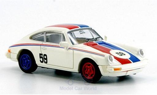 Miniature Porsche 911 1/87 Brekina blanche No.59 bleue-rougee Streifen Porsche 911 1/87 Brekina blanche No.59 bleue-rougee Streifen miniature