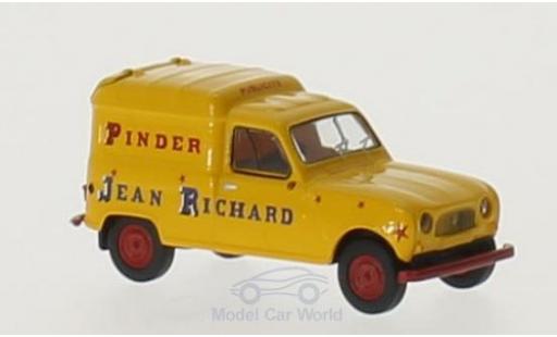 Miniature Renault 4 L 1/87 Brekina R Fourgonnette Pinder Jean Richard Renault 4 L 1/87 Brekina R Fourgonnette Pinder Jean Richard miniature