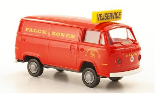 Miniature Volkswagen T2 1/87 Brekina Kasten Falck & Zonen Vejservice (DK) Volkswagen T2 1/87 Brekina Kasten Falck & Zonen Vejservice (DK) miniature