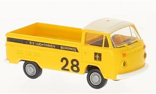 Miniature Volkswagen T2 1/87 Brekina Pritsche Luchthaven Schipol (NL) Volkswagen T2 1/87 Brekina Pritsche Luchthaven Schipol (NL) miniature
