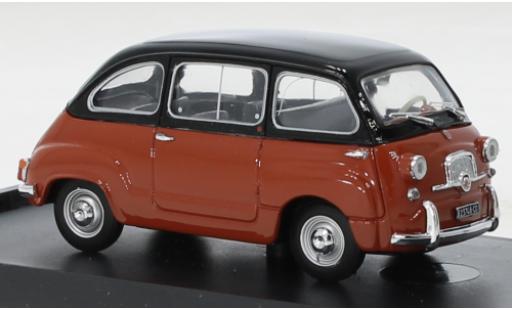 Miniature Fiat 600 1/43 Brumm D Multipla noire-orange/noire 1960 Fiat 600 1/43 Brumm D Multipla noire-orange/noire 1960 miniature