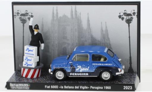 Miniature Fiat 600 1/43 Brumm D Berlina La Bafana del Vigile a Milano 1960 Fiat 600 1/43 Brumm D Berlina La Bafana del Vigile a Milano 1960 miniature