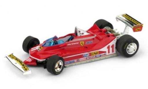 Miniature Ferrari 312 1/43 Brumm T4 No.11 Scuderia Formel 1 GP Italien 1979 mit lenkbaren Vorderrädern J.Scheckter Ferrari 312 1/43 Brumm T4 No.11 Scuderia Formel 1 GP Italien 1979 mit lenkbaren Vorderrädern J.Scheckter miniature