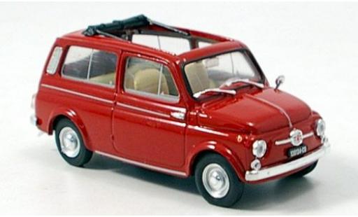 Miniature Fiat 500 1/43 Brumm Giardiniera rouge 1960 Fiat 500 1/43 Brumm Giardiniera rouge 1960 miniature
