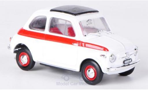 Miniature Fiat 500 1/43 Brumm Sport blanche/rouge 1959 Schiebedach geschlossen ohne Vitrine Fiat 500 1/43 Brumm Sport blanche/rouge 1959 Schiebedach geschlossen ohne Vitrine miniature