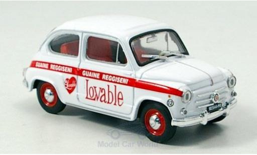 Miniature Fiat 600 1/43 Brumm 1960 Intimo Lovable Fiat 600 1/43 Brumm 1960 Intimo Lovable miniature