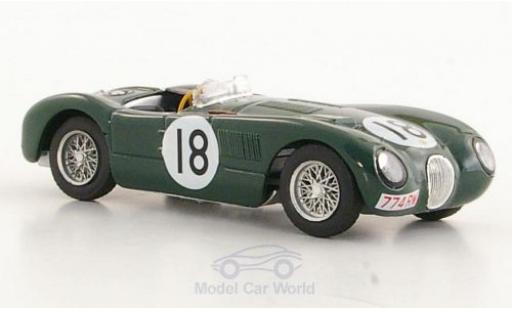 Miniature Jaguar C-Type 1/43 Brumm No.18 24h Le Mans 1953 T.Rolt/D.Hamilton Jaguar C-Type 1/43 Brumm No.18 24h Le Mans 1953 T.Rolt/D.Hamilton miniature