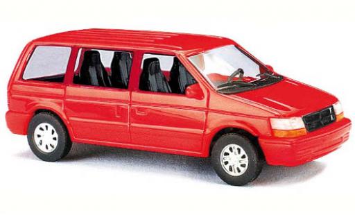Miniature Dodge RAM 1/87 Busch Ram Van rouge 1990 Dodge RAM 1/87 Busch Ram Van rouge 1990 miniature