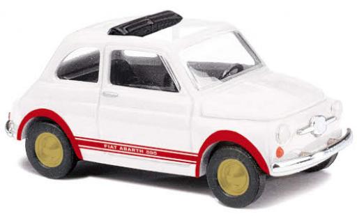 Miniature Fiat 500 1/87 Busch Abarth blanche/rouge 1965 Fiat 500 1/87 Busch Abarth blanche/rouge 1965 miniature