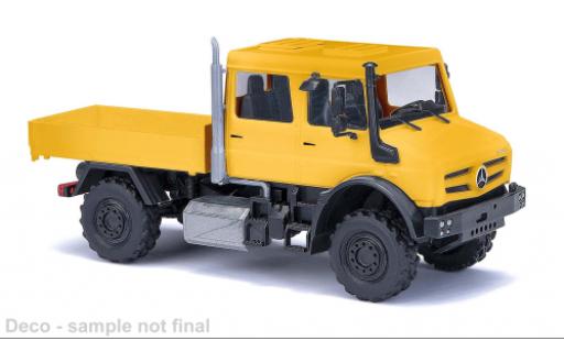 Miniature Mercedes Unimog 1/87 Busch U 5023 cabine double jaune 2013 Mercedes Unimog 1/87 Busch U 5023 cabine double jaune 2013 miniature