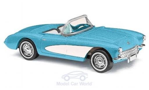 Miniature Chevrolet Corvette 1/87 Busch C1 Cabriolet bleue/blanche 1956 Chevrolet Corvette 1/87 Busch C1 Cabriolet bleue/blanche 1956 miniature