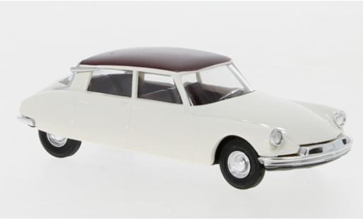Miniature Citroen DS 1/87 Busch 19 blanche/rouge Citroen DS 1/87 Busch 19 blanche/rouge miniature