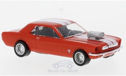 Miniature Ford Mustang 1/87 Busch rouge/blanche Tuning Ford Mustang 1/87 Busch rouge/blanche Tuning miniature