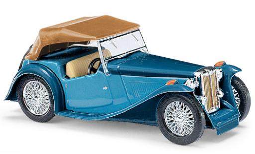 Miniature MG TC 1/87 Busch Midget bleue/bleue RHD Verdeck fermé MG TC 1/87 Busch Midget bleue/bleue RHD Verdeck fermé miniature