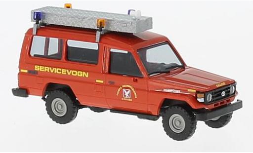 Miniature Toyota Land Cruiser 1/87 Busch HZJ 78 rouge Falck 1985 Toyota Land Cruiser 1/87 Busch HZJ 78 rouge Falck 1985 miniature