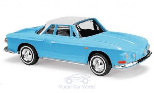 Miniature Volkswagen Karmann 1/87 Busch Ghia 1600 bleue/blanche 1961 Volkswagen Karmann 1/87 Busch Ghia 1600 bleue/blanche 1961 miniature