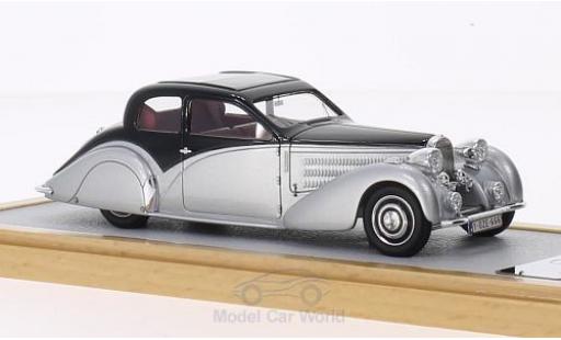 Miniature Bugatti 57 SC 1/43 Chromes Type Coach Ventoux Gangloff Speciale Roussel noire/grise RHD 1937 Bugatti 57 SC 1/43 Chromes Type Coach Ventoux Gangloff Speciale Roussel noire/grise RHD 1937 miniature