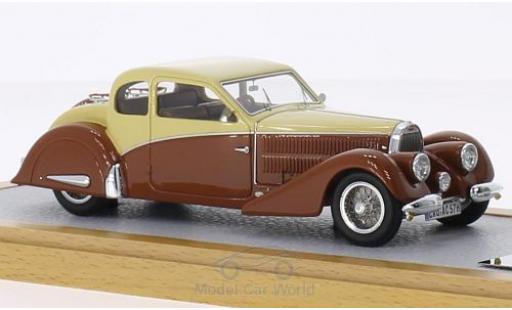 Miniature Bugatti 57 S 1/43 Chromes Type Coach Ventoux Gangloff Speciale Thill beige/marron RHD 1936 sn782 Bugatti 57 S 1/43 Chromes Type Coach Ventoux Gangloff Speciale Thill beige/marron RHD 1936 sn782 miniature