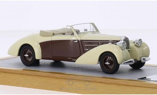 Miniature Bugatti 57 S 1/43 Chromes Type C Aravis Letourner & Marchand beige/marron RHD 1939 sn732 Maurice Chevalier Bugatti 57 S 1/43 Chromes Type C Aravis Letourner & Marchand beige/marron RHD 1939 sn732 Maurice Chevalier miniature