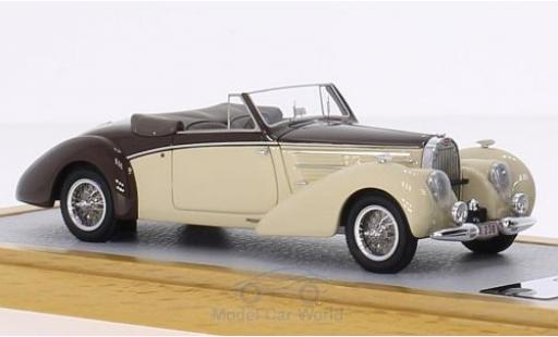 Miniature Bugatti 57 S 1/43 Chromes Type C Aravis Letourner & Marchand beige/marron RHD 1939 sn826 Bugatti 57 S 1/43 Chromes Type C Aravis Letourner & Marchand beige/marron RHD 1939 sn826 miniature