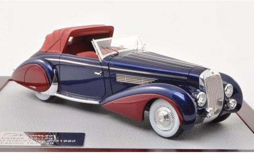 Miniature Delage D8-120 1/43 Chromes Cabriolet Grand Luxe Chapron metallise bleue/metallise rouge 1946 Delage D8-120 1/43 Chromes Cabriolet Grand Luxe Chapron metallise bleue/metallise rouge 1946 miniature