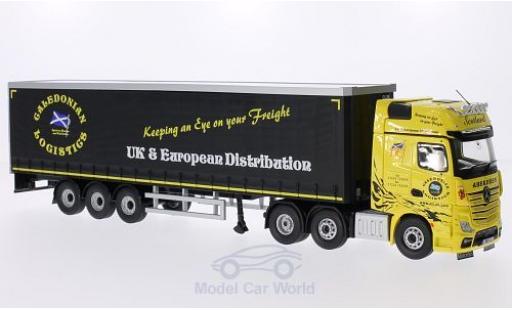 Miniature Mercedes Actros 1/50 Corgi MP4 RHD Caledonian Logistics Gardinenplanen-Sattelzug ohne Vitrine Mercedes Actros 1/50 Corgi MP4 RHD Caledonian Logistics Gardinenplanen-Sattelzug ohne Vitrine miniature