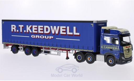 Miniature Mercedes Actros 1/50 Corgi MP4 RHD R.T. Keedwell Group Gardinenplanen-Sattelzug ohne Vitrine Mercedes Actros 1/50 Corgi MP4 RHD R.T. Keedwell Group Gardinenplanen-Sattelzug ohne Vitrine miniature