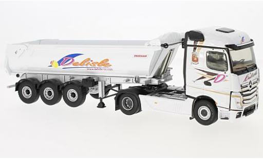 Miniature Mercedes Actros 1/43 Eligor 2 Benne Transports Delisle sans Vitrine Mercedes Actros 1/43 Eligor 2 Benne Transports Delisle sans Vitrine miniature