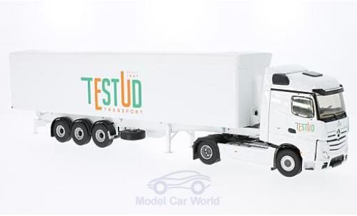 Miniature Mercedes Actros 1/43 Eligor 2 Streamspace blanche Testud Transport ohne Vitrine Mercedes Actros 1/43 Eligor 2 Streamspace blanche Testud Transport ohne Vitrine miniature