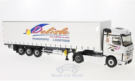 Miniature Mercedes Actros 1/43 Eligor 2 Tautliner Transports Delisle ohne Vitrine Mercedes Actros 1/43 Eligor 2 Tautliner Transports Delisle ohne Vitrine miniature