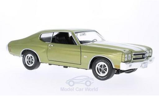 Miniature Chevrolet Chevelle 1970 1/18 Ertl SS 454 metallise verte/blanche 1970 Chevrolet Chevelle 1970 1/18 Ertl SS 454 metallise verte/blanche 1970 miniature