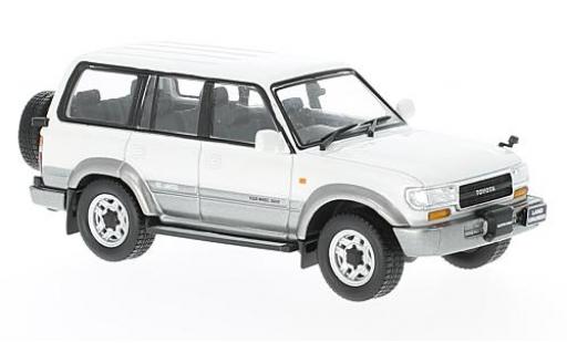 Miniature Toyota Land Cruiser 1/43 First 43 Models LC80 metallise blanche/grise RHD 1992 Toyota Land Cruiser 1/43 First 43 Models LC80 metallise blanche/grise RHD 1992 miniature