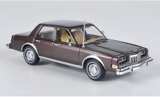Miniature Dodge Diplomat 1/43 First Response metallise marron 1985 Dodge Diplomat 1/43 First Response metallise marron 1985 miniature