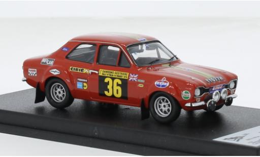 Miniature Ford Escort 1/43 Trofeu MK I # 36 1:43 Ford Escort 1/43 Trofeu MK I # 36 1:43 miniature