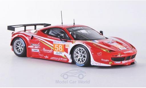 Miniature Ferrari 458 Italia GT2 1/43 Fujimi Italia GT2 No.58 Luxury Racing 24h Le Mans 2012 Ferrari 458 Italia GT2 1/43 Fujimi Italia GT2 No.58 Luxury Racing 24h Le Mans 2012 miniature