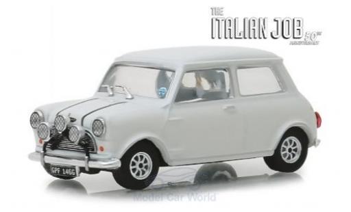 Miniature Austin Mini 1/43 Greenlight Cooper S 1275 MkI blanche RHD The Italian Job 1967 Austin Mini 1/43 Greenlight Cooper S 1275 MkI blanche RHD The Italian Job 1967 miniature