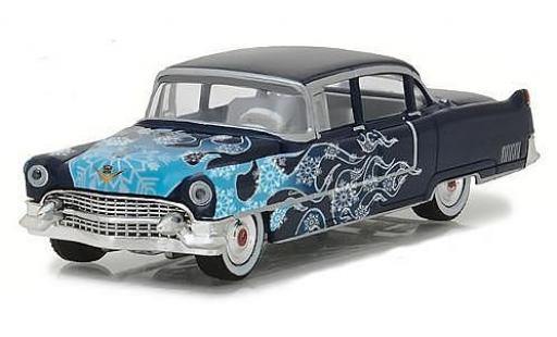 Miniature Cadillac Fleetwood 1/64 Greenlight Series 60 bleue/Dekor 1955 Cadillac Fleetwood 1/64 Greenlight Series 60 bleue/Dekor 1955 miniature