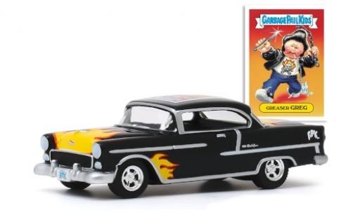 Miniature Chevrolet Bel Air 1/64 Greenlight Tuning noire/Dekor 1955 Greaser Greg Chevrolet Bel Air 1/64 Greenlight Tuning noire/Dekor 1955 Greaser Greg miniature