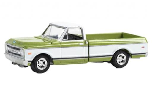 Miniature Chevrolet C-10 1/64 Greenlight Custom metallise verte/blanche 1972 1:64 Chevrolet C-10 1/64 Greenlight Custom metallise verte/blanche 1972 1:64 miniature